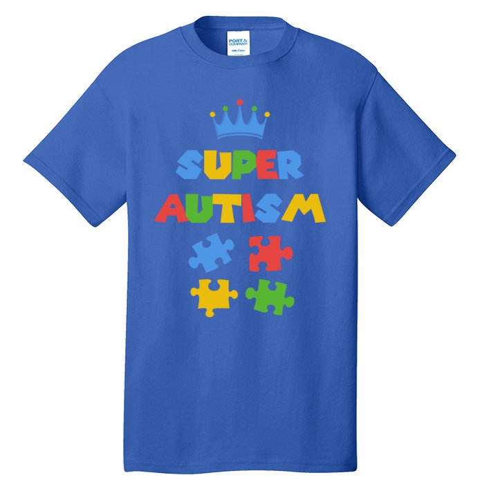 Super Autism Autism Superhero Autism Is My Super Power Gift Tall T-Shirt