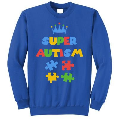 Super Autism Autism Superhero Autism Is My Super Power Gift Tall Sweatshirt