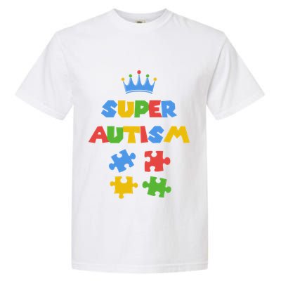 Super Autism Autism Superhero Autism Is My Super Power Gift Garment-Dyed Heavyweight T-Shirt