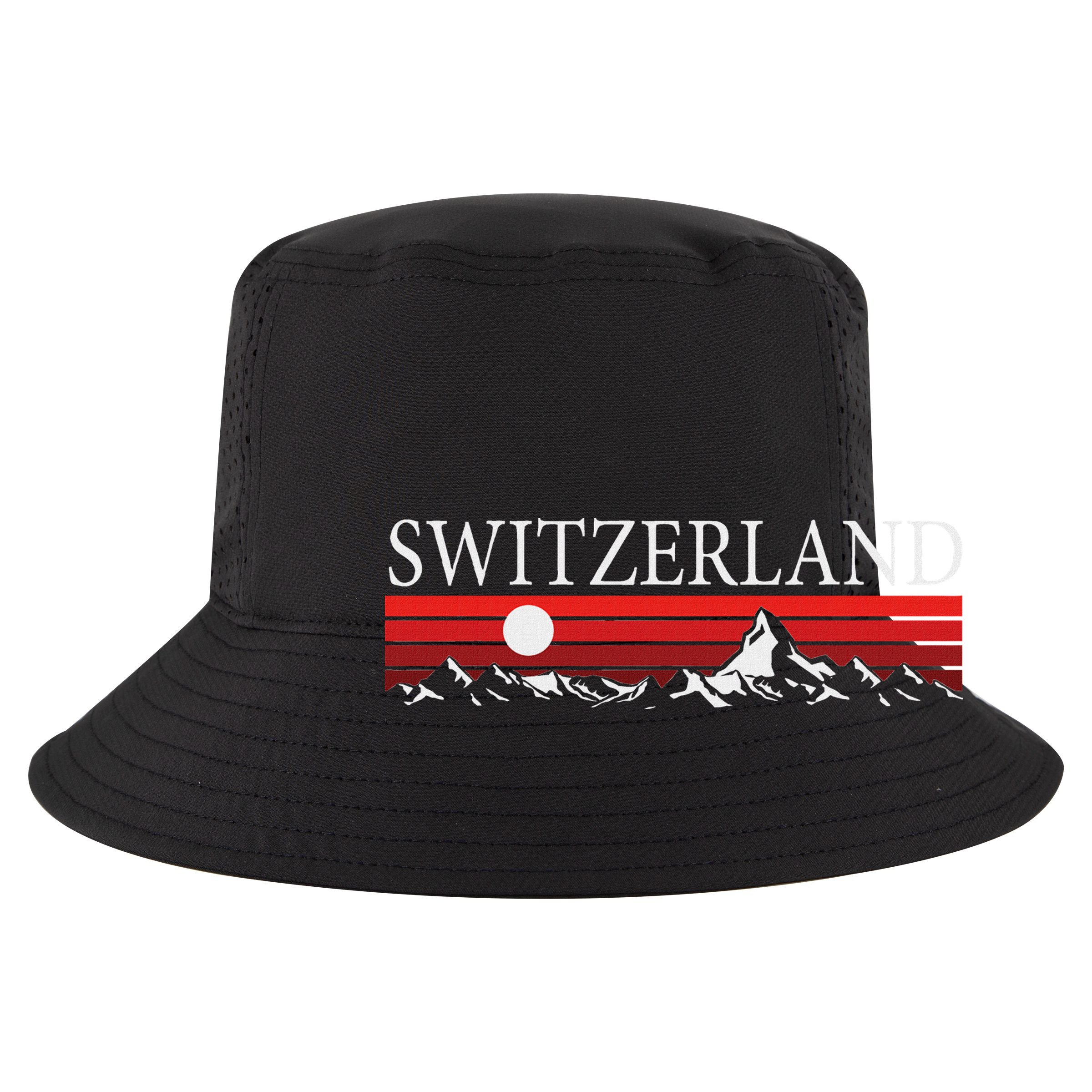 Swiss Alps And Red Sunset Switzerland Mountains 15oz Campfire Ceramic Mug