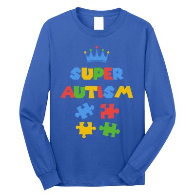 Super Autism Autism Superhero Autism Is My Super Power Gift Long Sleeve Shirt