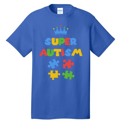 Super Autism Autism Superhero Autism Is My Super Power Gift Tall T-Shirt