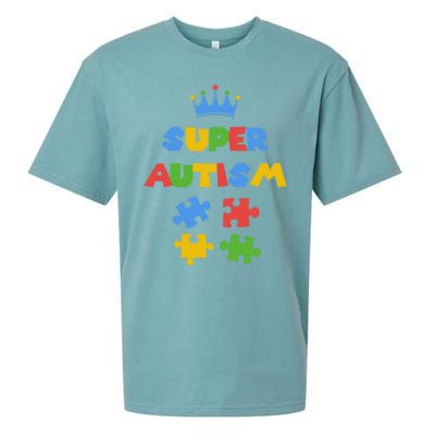 Super Autism Autism Superhero Autism Is My Super Power Gift Sueded Cloud Jersey T-Shirt