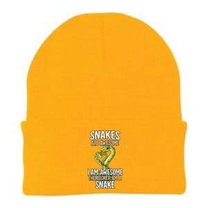 Snakes Are Awesome Snake Knit Cap Winter Beanie