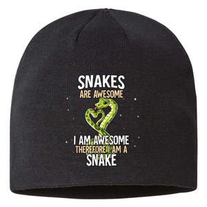 Snakes Are Awesome Snake Sustainable Beanie