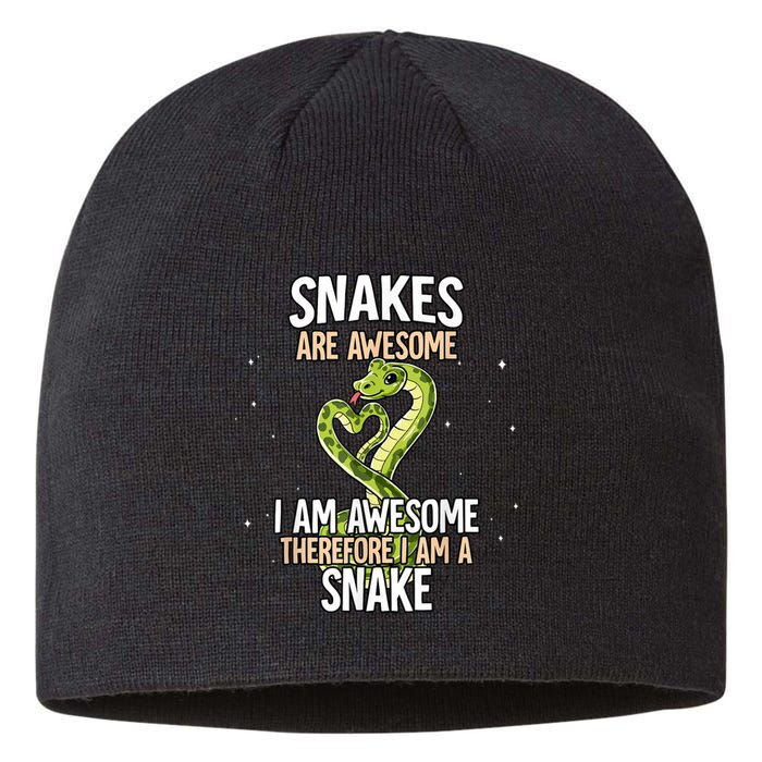 Snakes Are Awesome Snake Sustainable Beanie