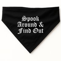 Spook Around And Find Out Funny Halloween USA-Made Doggie Bandana