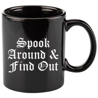Spook Around And Find Out Funny Halloween 11oz C Handle Ceramic Mug
