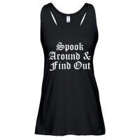 Spook Around And Find Out Funny Halloween Ladies Essential Flowy Tank