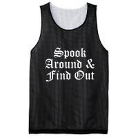 Spook Around And Find Out Funny Halloween Mesh Reversible Basketball Jersey Tank