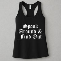Spook Around And Find Out Funny Halloween Womens Tank Top