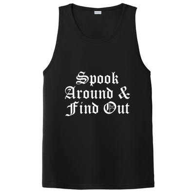 Spook Around And Find Out Funny Halloween PosiCharge Competitor Tank