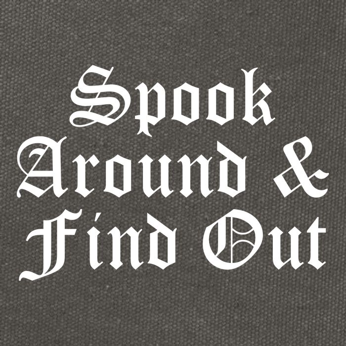 Spook Around And Find Out Funny Halloween Cotton Canvas Backpack