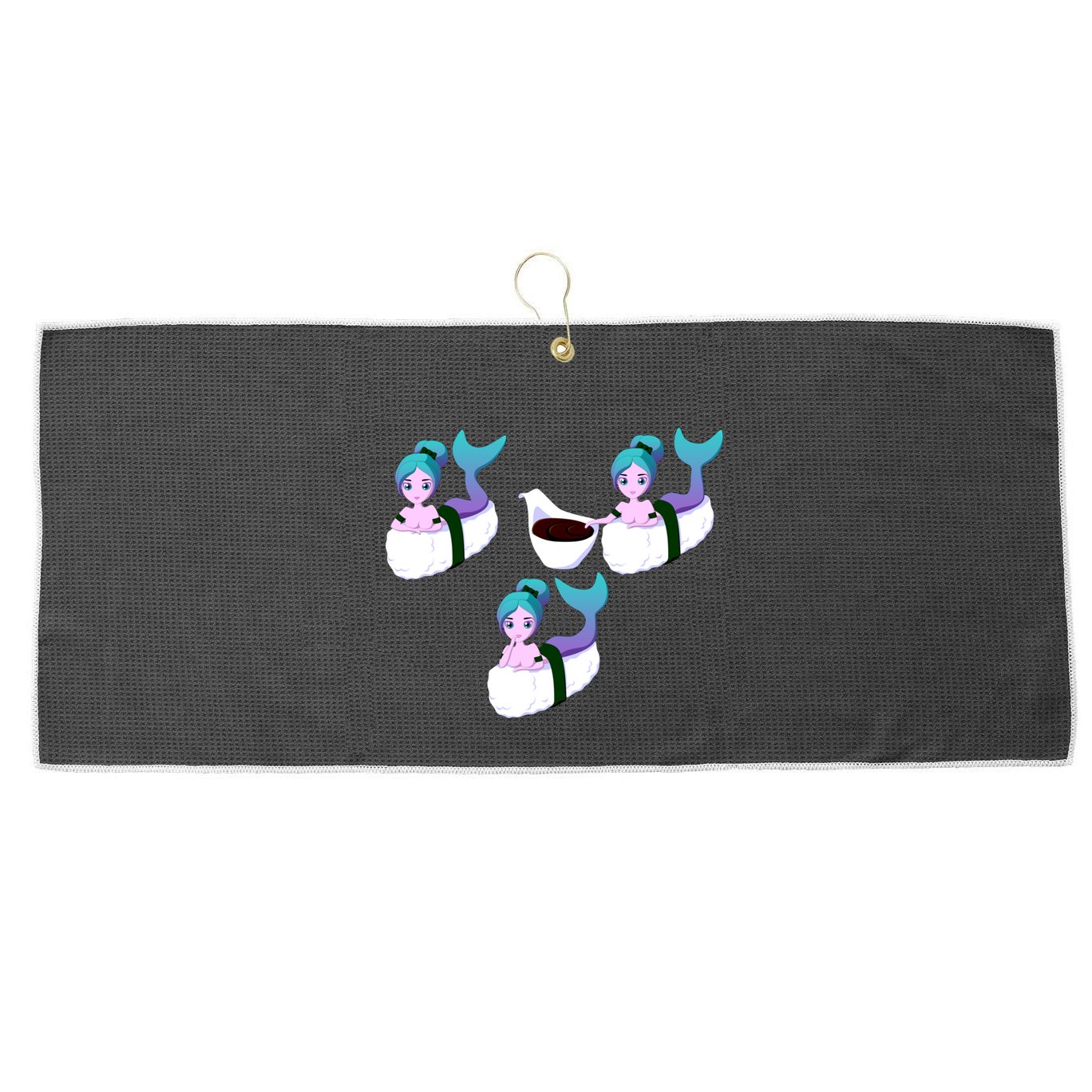 Sushi Addict And Japanese Sushi Lovers Gift Large Microfiber Waffle Golf Towel