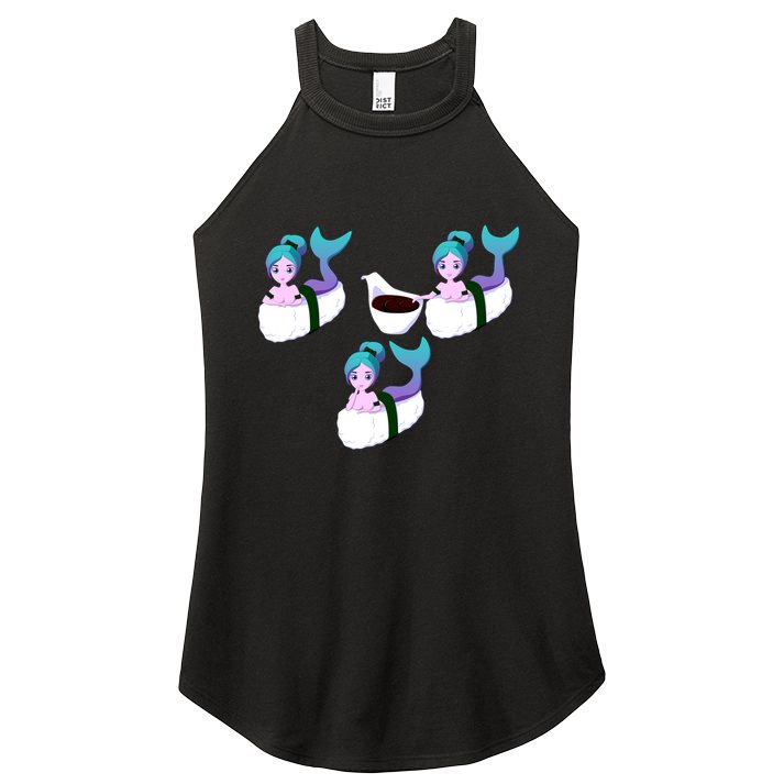 Sushi Addict And Japanese Sushi Lovers Gift Women's Perfect Tri Rocker Tank