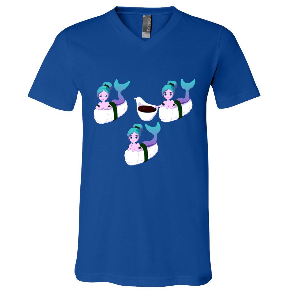 Sushi Addict And Japanese Sushi Lovers Gift V-Neck T-Shirt