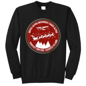 Santa Airlines Aviation Holiday Retro Pilot Christmas Sweatshirt