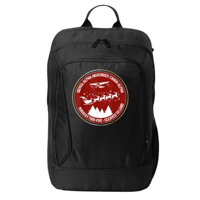 Santa Airlines Aviation Holiday Retro Pilot Christmas City Backpack