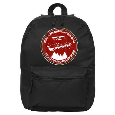 Santa Airlines Aviation Holiday Retro Pilot Christmas 16 in Basic Backpack