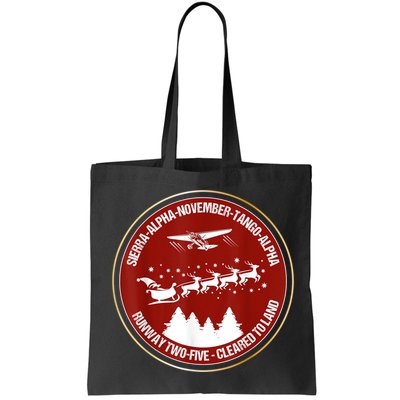 Santa Airlines Aviation Holiday Retro Pilot Christmas Bag