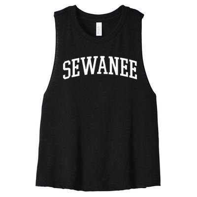 Sewanee Athletic Arch College University Alumni Women's Racerback Cropped Tank