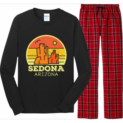 Sedona Arizona AZ Vintage Sunset Desert Camping Hiking Long Sleeve Pajama Set