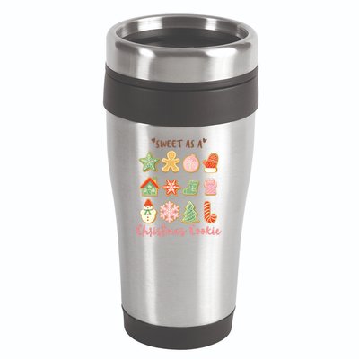 Sweet As A Christmas Cookie Cute Holiday 16oz Travel Tumbler