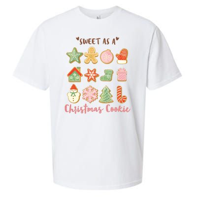 Sweet As A Christmas Cookie Cute Holiday Sueded Cloud Jersey T-Shirt