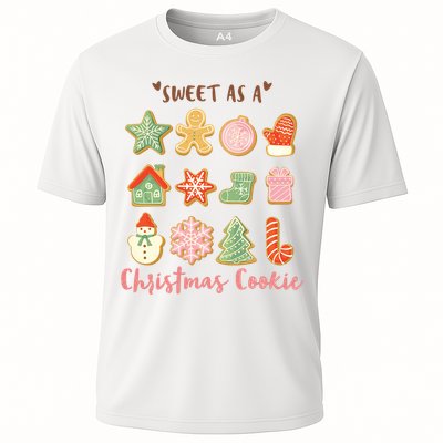 Sweet As A Christmas Cookie Cute Holiday Cooling Performance Crew T-Shirt