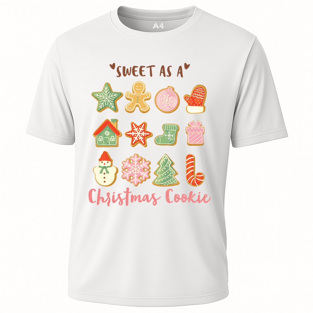 Sweet As A Christmas Cookie Cute Holiday Cooling Performance Crew T-Shirt