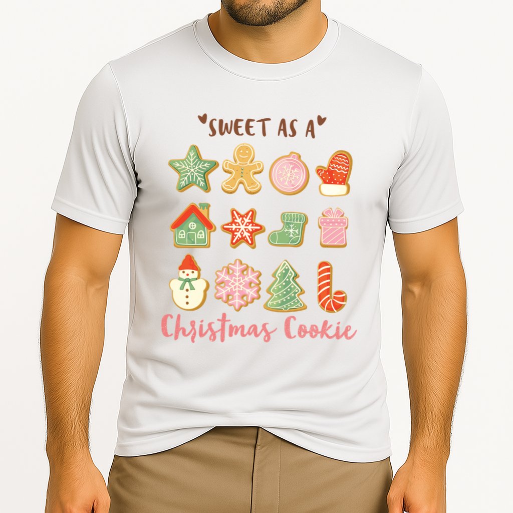 Sweet As A Christmas Cookie Cute Holiday Cooling Performance Crew T-Shirt