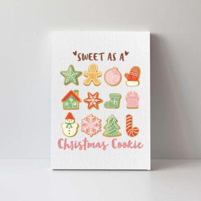 Sweet As A Christmas Cookie Cute Holiday Canvas