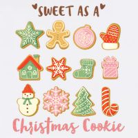 Sweet As A Christmas Cookie Cute Holiday Flatbill Hat