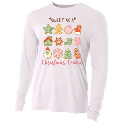 Sweet As A Christmas Cookie Cute Holiday Cooling Performance Long Sleeve Crew