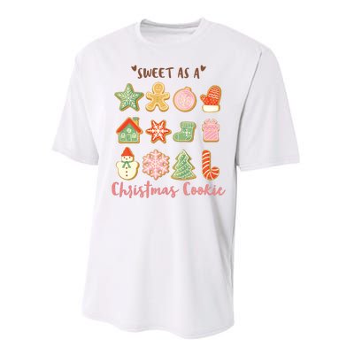 Sweet As A Christmas Cookie Cute Holiday Performance Sprint T-Shirt