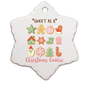 Sweet As A Christmas Cookie Cute Holiday Ceramic Star Ornament