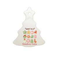 Sweet As A Christmas Cookie Cute Holiday Ceramic Tree Ornament