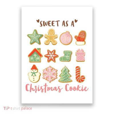 Sweet As A Christmas Cookie Cute Holiday Poster