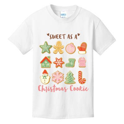 Sweet As A Christmas Cookie Cute Holiday Kids T-Shirt