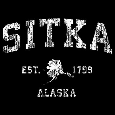 Sitka Alaska Ak Vintage Athletic Sports Design T-Shirt