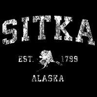 Sitka Alaska Ak Vintage Athletic Sports Design Kids T-Shirt