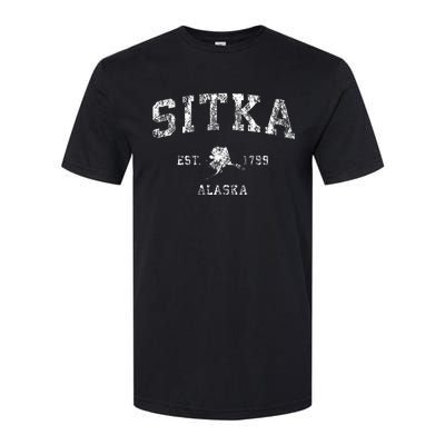 Sitka Alaska Ak Vintage Athletic Sports Design Softstyle CVC T-Shirt