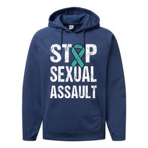 Sexual Assault Awareness Cool Gift Sexual Harasst Me Too Performance Fleece Hoodie