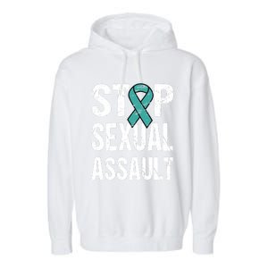 Sexual Assault Awareness Cool Gift Sexual Harasst Me Too Garment-Dyed Fleece Hoodie