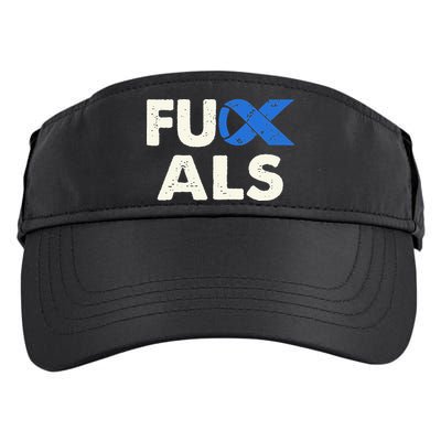 Support ALS Awareness Month Costume Blue Ribbon Adult Drive Performance Visor