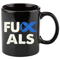 Support ALS Awareness Month Costume Blue Ribbon 11oz C Handle Ceramic Mug
