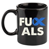 Support ALS Awareness Month Costume Blue Ribbon 11oz C Handle Ceramic Mug