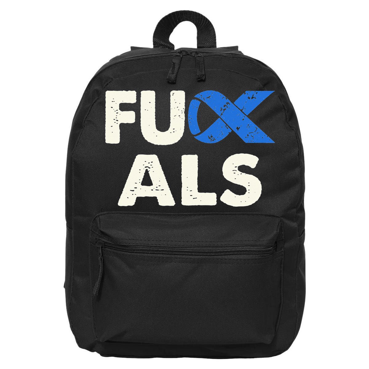 Support ALS Awareness Month Costume Blue Ribbon 16 in Basic Backpack