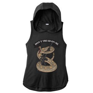 Second Amendment Anti Biden Don't Tread On Me Conservative 29 Ladies PosiCharge Tri-Blend Wicking Draft Hoodie Tank