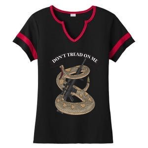 Second Amendment Anti Biden Don't Tread On Me Conservative 29 Ladies Halftime Notch Neck Tee